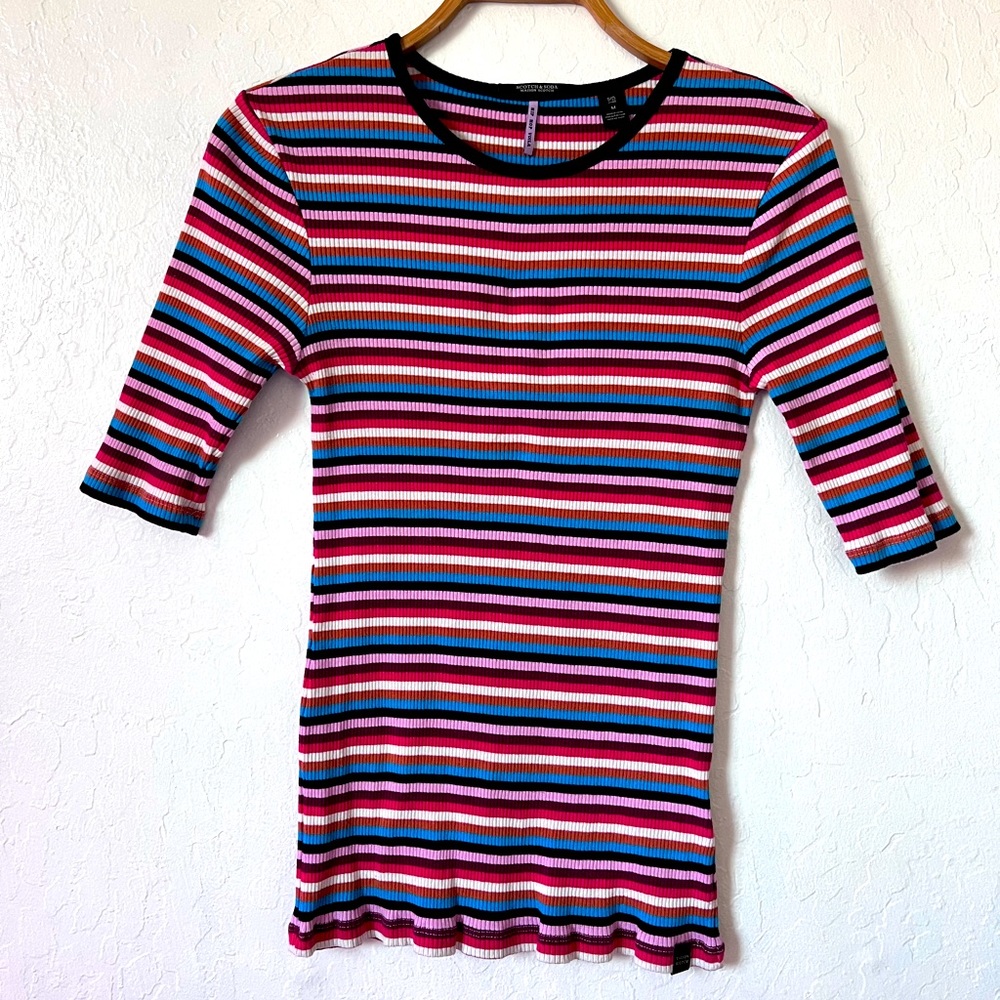 Maison Scotch & Soda Striped Tee